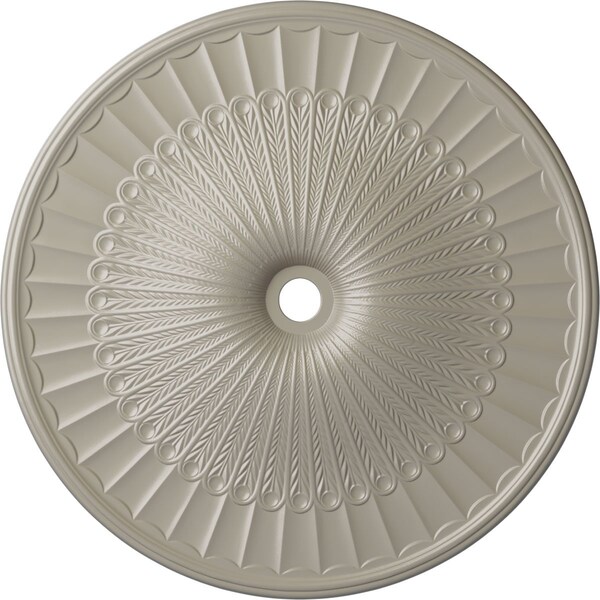 Ekena Millwork Galveston Ceiling Medallion (Fits Canopies up to 5 7/8"), 51"OD x 3 5/8"ID x 3 3/8"P, Pearl White CM51GLPWS - main
